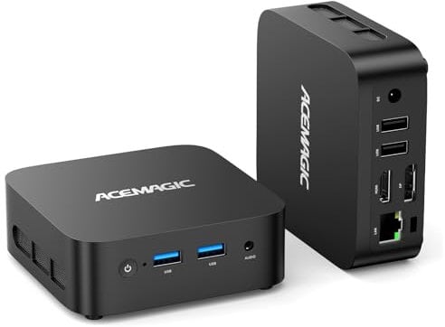 ACEMAGICIAN Vista V1 Mini PC, Шin11 Pro Ιntel Alder Lake-N97(Bis zu 3,6 GHz),16GB DDR4 1TB SSD Micro Desktop Computer|HDMI+DP|USB3.2