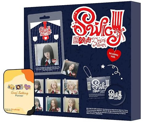 UNIS Album - SWICY Keyring Random Ver.+Pre Order Benefits+BolsVos Exclusive K-POP Giveaways Package