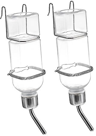 GALPADA Water Bottle Suction 350ml Pet Water Fountain Cover for Rabbit Hamster Chinchilla