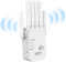 Répéteur WiFi Exterieur,2025 Nouveau repeteur WiFi Puissant,Amplificateur WiFi 6 antennes,2 Ports LAN,Répéteur WiFi 1200Mbps, Compatible avec Toutes Les Box Internet Ethernet Port (‎‎‎‎White)