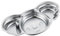 ERINGOGO Assiette Divisée De Dessin Animé Assiette De Dîner Assiette Creuse En Aluminium Plateau Divisé Pour Le Déjeuner Assiette De Nourriture Divisée Acier Inoxydable Réutilisable