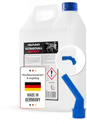 Helpling® Ultraschallreiniger Konzentrat – intensive Reinigung für Brillen, Schmuck & Zahnschienen – hochkonzentriert & ergiebig – biologisch abbaubar – Made in Germany