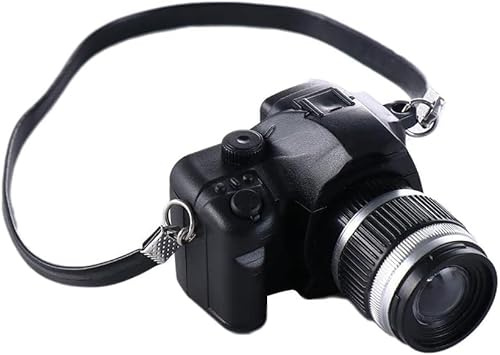 1Pc Black 1:4 Scale Mini Camera Prop Ornament Vintage Camera Model,Vintage Camera Prop,Miniature Camera,Prop Camera,Miniature Digital Camera Mini Decoration Accessories，Dollhouse Accessories(WFA1141)