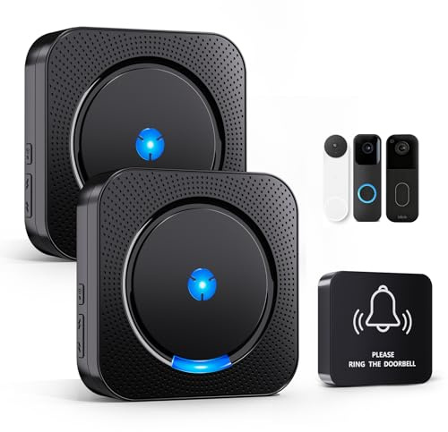 Funksignal Weiterleitung Kompatibel mit Blink Google Doorbell | Kompatibel mit Blink Doorbell 58 Melodien & 5 Lautstärkestufen für Blink & Verkabelte Klingeln