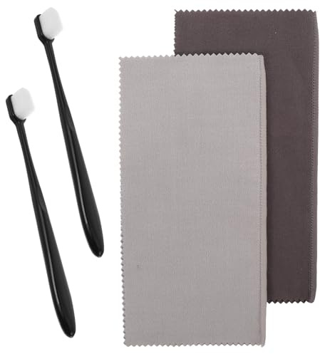 JOINPAYA Nettoyant pour Bijoux Argent Kit de Polissage avec Brosse de Nettoyage et Chiffon Anti-ternissement pour Bijoux Couverts et Argenterie