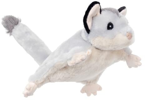 Zappi Co Plüsch Kurzkopfgleitbeutler Flughörnchen (22cm Länge) Weiches Kuscheltier & Stofftier, Umweltfreundliche Tierkollektion für Neugeborene & Kleinkinder