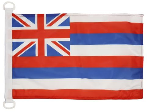 AZ FLAG Bootflagge Hawaii 45x30 cm, Hawaiische Bundesstaat Bootsfahne 30 x 45 Cm Marine Flaggen - Flaggen