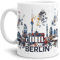 Tassendruck Berlin-Tasse Skyline - Kaffeetasse/Mug/Cup - Qualität Made in Germany