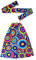 W WIDMANN MILANO Party Fashion - Hippie Set 60er / 70er Jahre, Stirnband und Stulpen, Hippie, Reggae, Flower Power