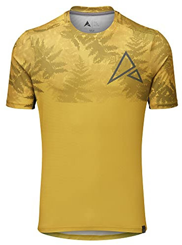 Altura Mens Kielder Lightweight Short Sleeve MTB Cycling Jersey - Mustard - Large
