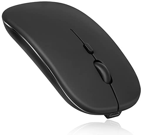 UrbanX 2.4GHz & Bluetooth Mouse, Rechargeable Wireless Mouse for Samsung Galaxy Tab S6 Lite Bluetooth Mouse for Laptop/PC/Mac/iPad pro/Computer/Tablet/Android (Onyx Black)