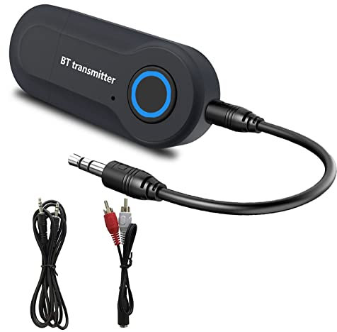 Trasmettitore Bluetooth 5.0, Adattatore Portatile A Bassa Latenza, Audio Stereo Wireless Da 3,5 Mm Per Tv, Cuffie, Mp3, Mp4
