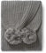KARL LAGERFELD Damen Double Pom Knit Scarf Schal, Granit meliert, Einheitsgröße