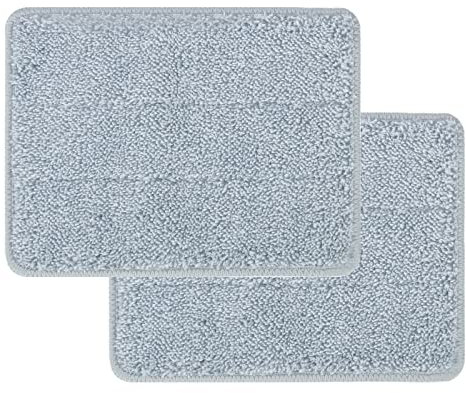 Qaestfy Pack of 2 Microfiber Pad Refill Compatible with QAE011 Wall and Baseboard Cleaner Tool with Long Handle Model QAE014