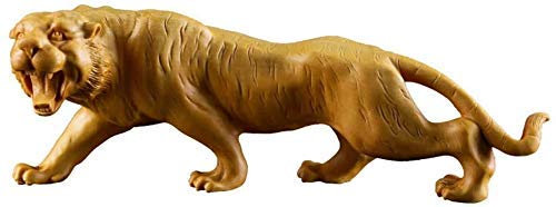 Chinesische Feng Shui, Dekoration Buchsbaum Sternzeichen Tiger Statue, Holz Chinesische Feng Shui Dekor-Figur, Heim- und Büroskulptur, Miniatur-Statuen, Basteln Ornament Handwerk, Statuen