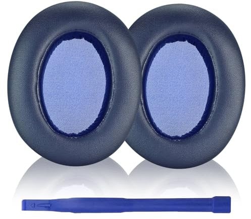 Aiivioll Earpads Cushions Replacement for Sony WH-XB910 XB910N Extra Bass Noise Cancelling Headphones, Ear Pads with Protein Leather, High Density Noise Isolation Foam (Blue)