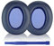 Aiivioll Almohadillas de repuesto para auriculares Sony WH-XB910N XB910N, piel de proteína, almohadillas de espuma viscoelástica con malla, 1 par (azul)