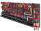 KADAX Estantería de pared para herramientas grande, 232 x 78 cm, sistema de almacenamiento de plástico resistente, sistema modular resistente a los rayos UV, paneles (rojo y negro, 132 piezas)