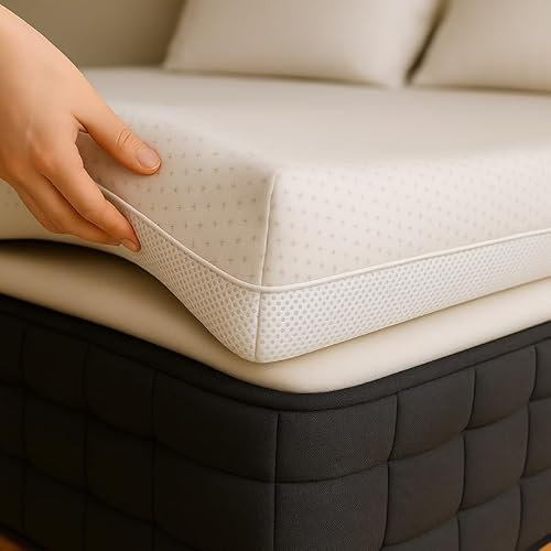 Matratzen Topper 80x180 cm | Höhe 7CM H2&H3 | Abnehmbarer und waschbarer Überzug | Linderung von Muskelverspannungen | Wendebar | Matratzenauflage 100% viskoelastisch | Matratzentopper 80x180