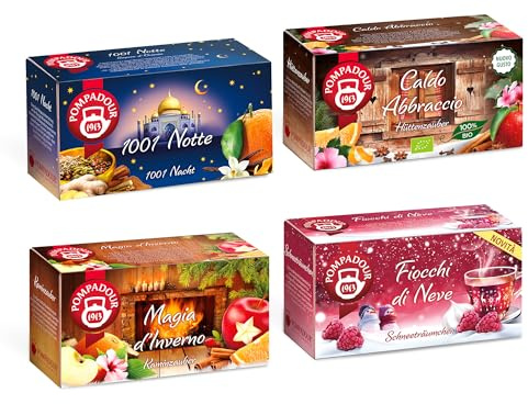 PD Mix 4 infusi invernali (1001 Notte, Magia d'Inverno, Fiocchi di Neve, Caldo Abbraccio bio)