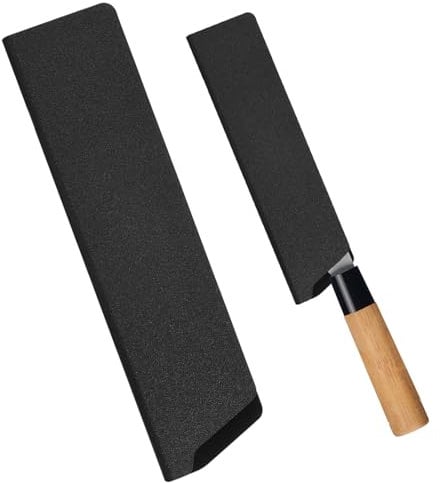 VLYX ABS Knife Guard, Knife Cover Sleeves for 8 Chef Knife, Knife Protector Universal Knife Sheath for Home Kitchen (Black)
