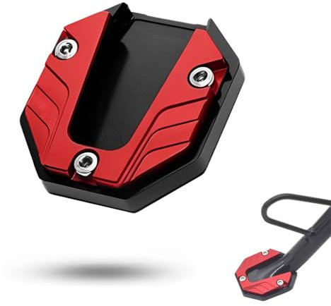 ZORTVUL Motorrad Ständer Fuß Universal Motorrad Halterung Seitenverlängerung Vergrößern Ständer Verlängerung Pad Motorrad