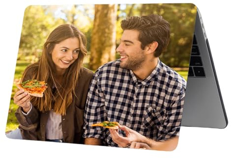 Coque Personnalisée Photo pour MacBook Pro 15,4 Pouces A1707/A1990 2019, Housse Rigide en Plastique avec Image Texte Nom, Protection Ordinateur Portable sur Mesure