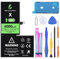 LL TRADER Battery for iPhone X, 6000 mAh High Capacity 0 Cycle Replacement Battery for iPhone X Model A1865, A1901, A1902 with Full Set Repair Tool Kit & Adhesive
