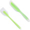 Lot de 2 spatules flexibles en silicone - Compatible avec Thermomix TM6 TM5 TM31 - Spatules résistantes à la chaleur - Petites spatules pour pot mélangeur, pâtisserie