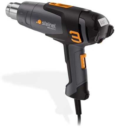 Steinel HM 2020 E Hot Air Gun, 2200 W Heat Gun, 80°-630°C, Ceramic Heater, Hot Air Blower for Shrinking, Foiling, Plastic Welding, 230 V