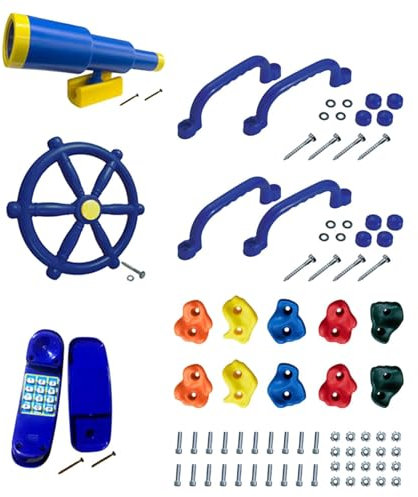AWHAO 15 Stück Kinder Spielplatz Zubehör Outdoor Spielset für Outdoor