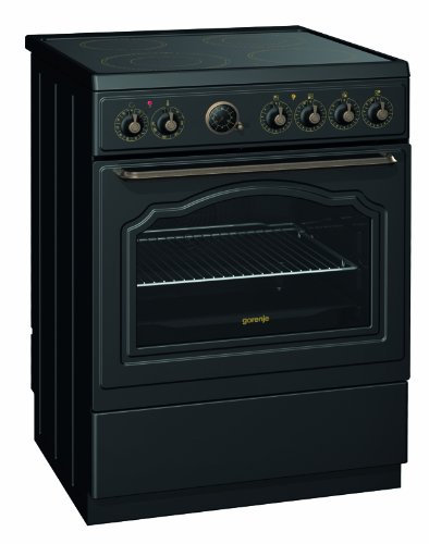 Gorenje Cuisinière de cuisson de combinaison/A/65 l/Air Chaud avec Sole (Niveau à pizza) noir