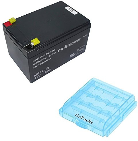 Original Multipower Akku MP12-12 Blei Gel AGM Technik 12V 12Ah 6,3mm Anschlussfür Crown Micro CBT 12-12 Kang li da kanglida CA12120 Powerrider 6-CNFJ-12