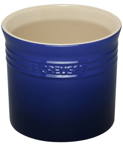 LE CREUSET Pot à ustensiles en céramique Bleu Taille L