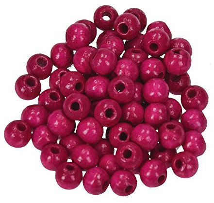 Efco Perles en Bois, Rose, 6 mm