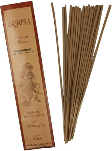Arjuna Räucherstäbchen, Balinesische Räuchermischung, Cinnamon | Exotischer Duft, ideal für Yoga und Meditation, 25 g, Brenndauer ca. 30 min, traditionell aus Bali