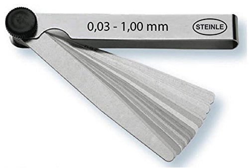 STEINLE 4101 Fühlerlehre im Satz 32 Blatt 0,03-1,00 mm