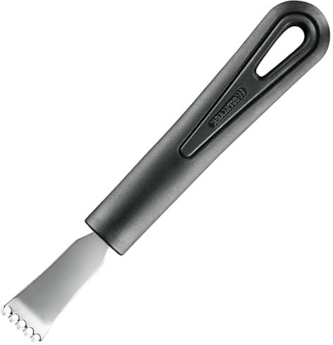 Westmark Zesteur / Gratte-Citron avec Couteau Canneleur, Longueur : 16,5 cm, Acier inoxydable/plastique, Gentle, Noir, 28302270