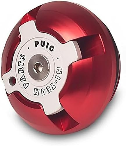 Puig 7140R Hi-Tech Oil Cap model specific design, Red