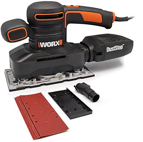 Worx WX641 Levigatrice Orbitale, 250 W, 220 V, Nero