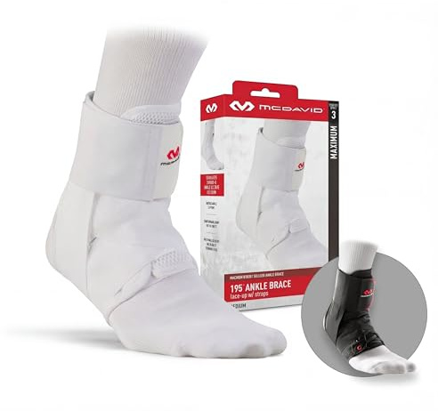 McDavid - Tutore per la caviglia - Unisex Adulti - Supporto per la caviglia - Previene o recupera le lesioni alla caviglia - Manicotto di compressione - Fascia regolabile (195R)