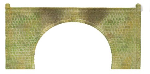 Hornby R8511 Skaledale 00 Gauge Tunnel Portals Double (Stone),Brown,Small | Model Railway Accessories, Miniature Diorama Scenery for Hornby Train Sets, Lifelike Building Models, Scale 1:76