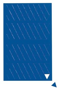 MAUL Magnete Dreieck (180 Stück) | Kleine Magnete für Magnettafel, Kalender und Whiteboard | Magnete bunt | Magnete klein 1x1 cm (LxB) | Magnete beschriftbar mit Marker | Blau