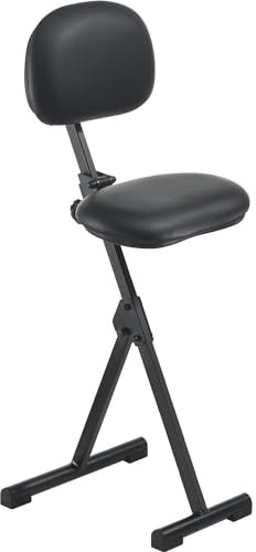 meychair | Stehhilfe | Höhenverstellbereich von 540-900 mm | ohne Fußstütze | Kunstlederbezug schwarz