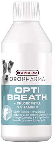 Versele-Laga – Oropharma Opti Breath – Mundwasser – Frischer Atem für Hunde – Reduziert die Bildung von Zahnbelag – 250 ml