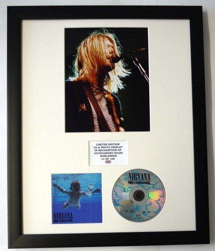 NIRVANA/Darstellung mit Foto und CD | Limited Edition des Albums NEVERMIND