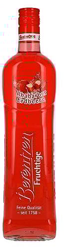 Berentzen liqueur de fraise rhubarbe 15% ABV / 0,7 Litres
