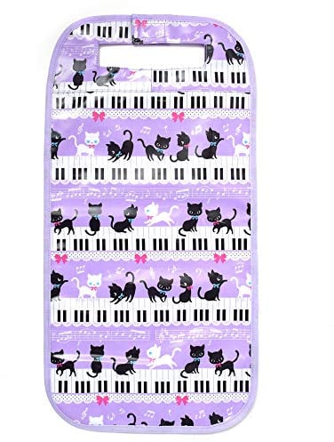 COLORFUL CANDY STYLE Black cat Waltz to Dance on exciting School School Bag Cover Piano (Pink) Made in Japan N4117700 (Japan Import)