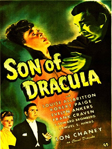Wee Blue Coo Prints Movie Film Son of Dracula LON Chaney Vampire Count Drama Horror USA 30x40 cms Art Poster Print Picture Film Theater Grusel Vereinigte Staaten von Amerika Bild