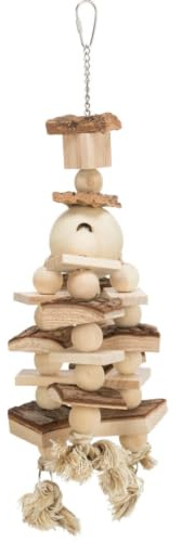 TRIXIE Wooden Toy with Rope, 35 cm